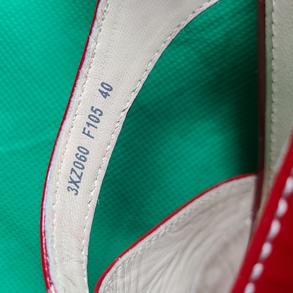 Prada Patent Leather Cork Wedge Sandals 👡 - Picture 6 of 11